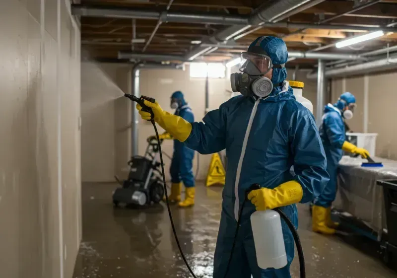 Basement Sanitization and Antimicrobial Treatment process in Pacolet, SC